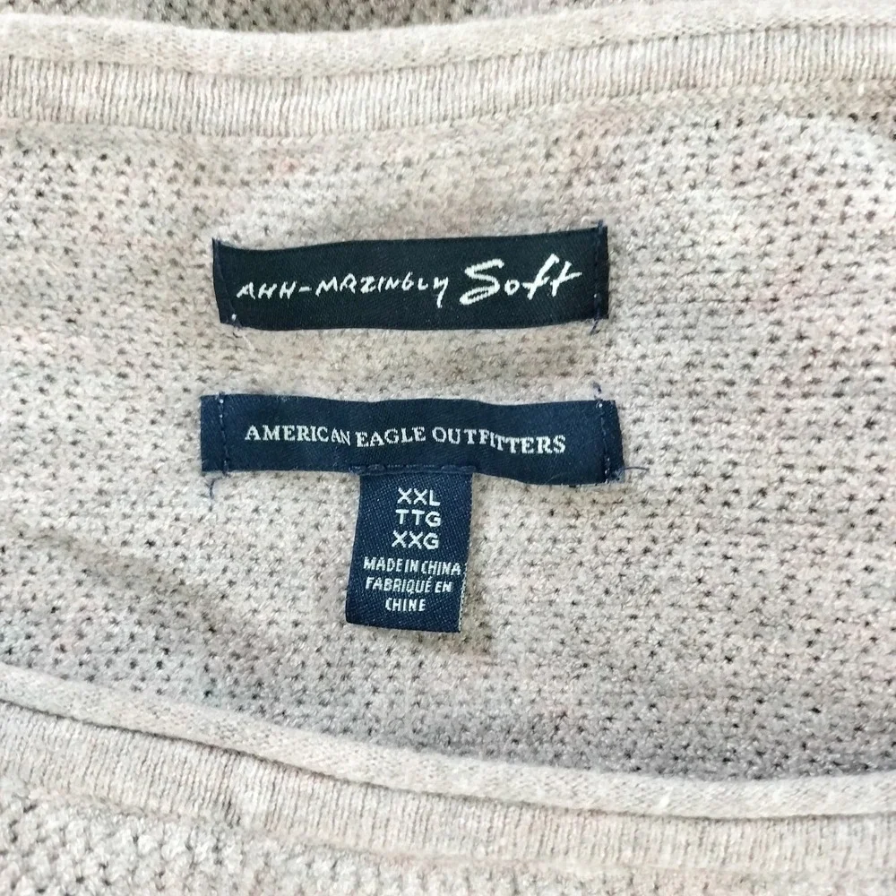 American Eagle Lavender Sweater; Ahh-mazingly Soft, Knit, Crewneck, XXL